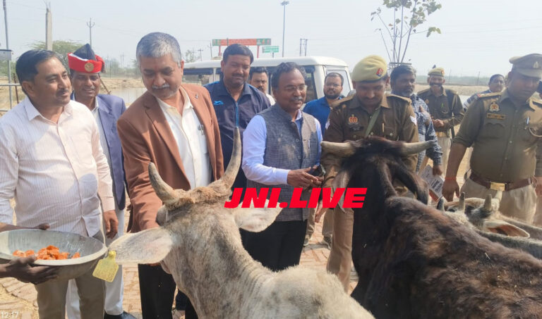 गौशाला का जिलाधिकारी नें किया निरीक्षण