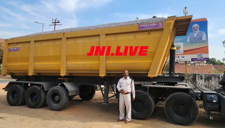 खनन सामग्री से भरा ओवरलोड ट्रक सीज, बिना हेल्मेट 13 वाहनों पर कार्यवाही