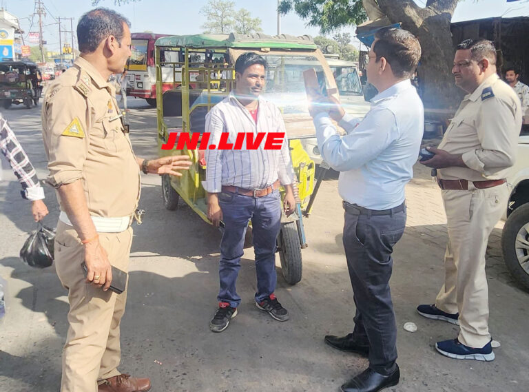 5 ई-रिक्शा सीज, 21 का चालान, 1.75 लाख जुर्माना