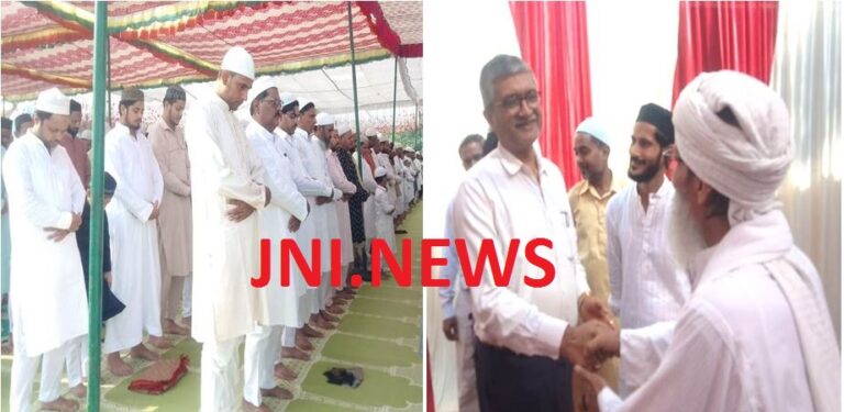 नमाजियों ने देश में अमन चैन और भाईचारे की मांगी दुआ,सकुशल सपन्न हुई ईद उल अजहा की नवाज