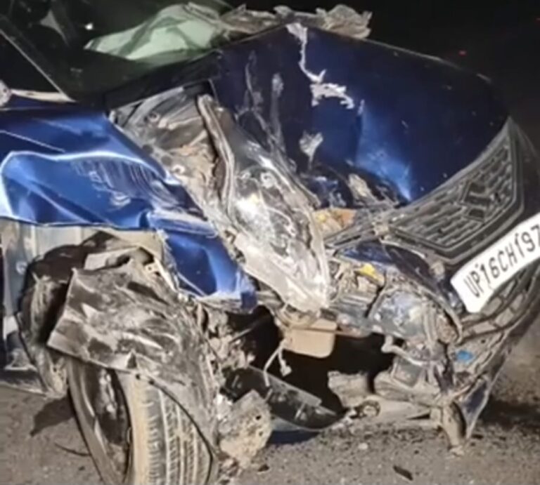 ट्रैक्टर से भिंडत में कार चालक की दर्दनाक मौत