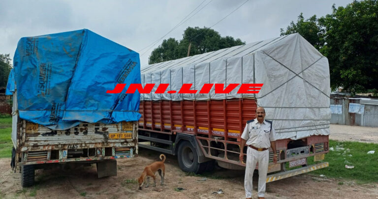 चार ओवरलोड वाहन सीज, एक का चालान, 3.19 लाख जुर्माना