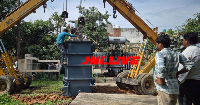 दस एमबीए का ट्रांसफार्मर लगने से कई फीडरो की बिजली गुल