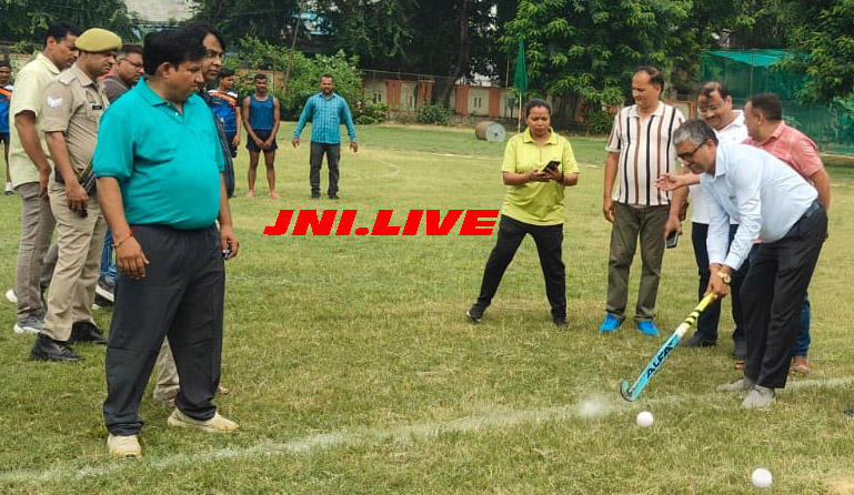 हांकी प्रतियोगिता में खिलाड़ियों नें दिखाया दमखम