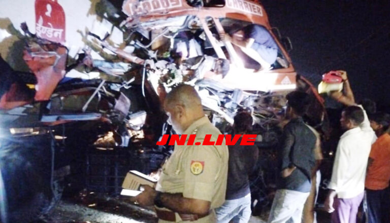 बड़ी खबर: गैस टेंकर व डम्पर की भीषण भिडंत, एक की मौत, दो घायल