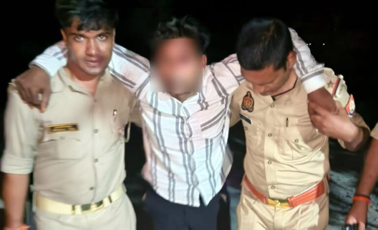 मुठभेड़ में शातिर गोली लगने के बाद गिरफ्तार