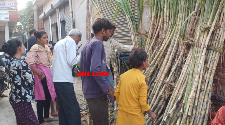 देवोत्थान एकादशी को लेकर खूब बिका गन्ना-सिंघाड़ा