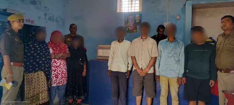 युवती का अपहरण कर बेंचने में महिलाओं सहित आठ गिरफ्तार