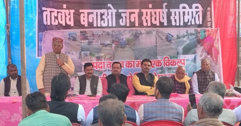 तटबंध बनाओ अभियान से मिला विधायक सुशील शाक्य का समर्थन