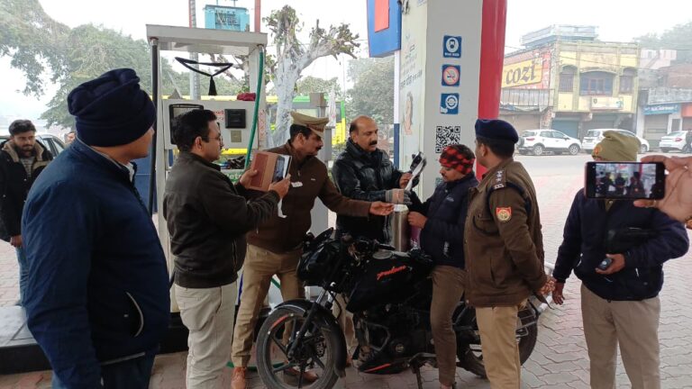 नो हेलमेट–नो पेट्रोल अभियान में 53 वाहनों के चालान, 1.45 लाख का जुर्माना
