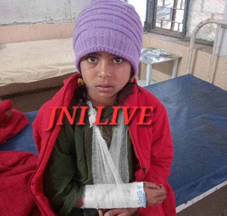 कस्तूरबा गांधी विद्यालय में झूला झूलते समय छात्रा गिरी, हाथ टूटा