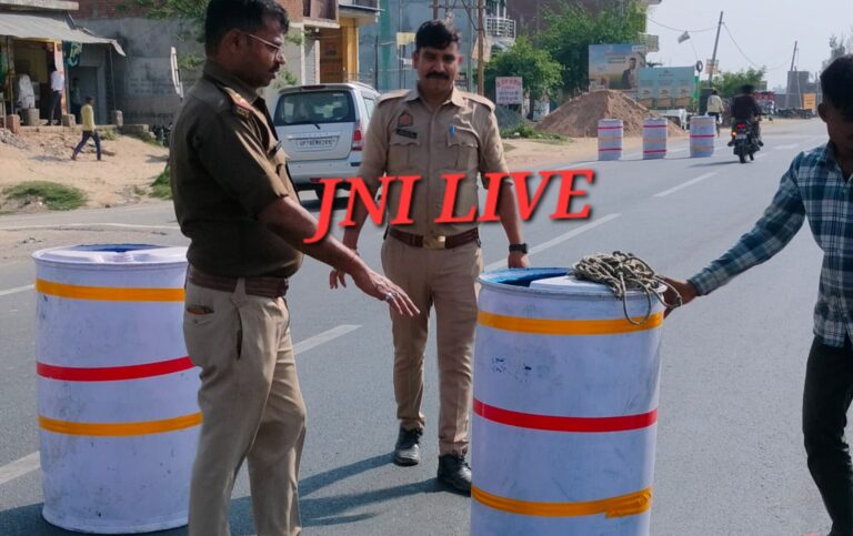 हाईवे पर लगाए गए जिग-जैग ड्रम, तेज रफ्तार वाहनों पर लगेगी लगाम