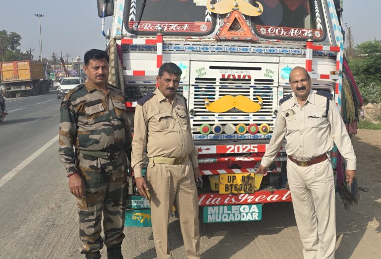 चेकिंग अभियान में 3 स्लीपर बसें व 6 ट्रक सीज, 2.82 लाख का जुर्माना