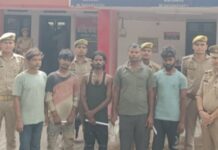 बिजली के तार व उपकरण चोरी करने वाले गिरोह का खुलासा, पांच आरोपी गिरफ्तार