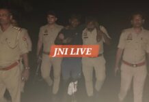 हत्या के आरोपी से पुलिस की मुठभेड़, पैर में गोली लगने के बाद गिरफ्तार