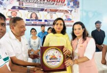 जिला स्तरीय ताइक्वांडो प्रतियोगिता में खिलाड़ियों ने दिखाया दमखम
