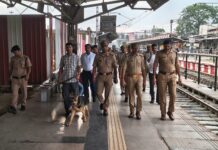 रक्षाबंधन को लेकर रेलवे स्टेशन पर सघन चेकिंग अभियान