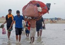 गंगा का जलस्तर खतरे के निशान से 5 सेमी ऊपर