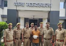 पिता की हत्या में वांछित आरोपी गिरफ्तार, वारदात में प्रयुक्त कड़ा बरामद