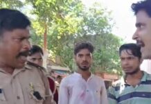नो-एंट्री में वाहन निकालने कों लेकर पीआरडी जवान से नोकझोंक
