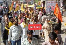 शहर में पंचम श्री श्याम महोत्सव की धूम, निकली भव्य निशान यात्रा